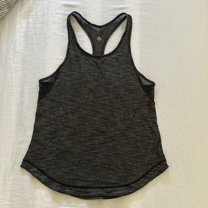 Lululemon heather grey mesh tank